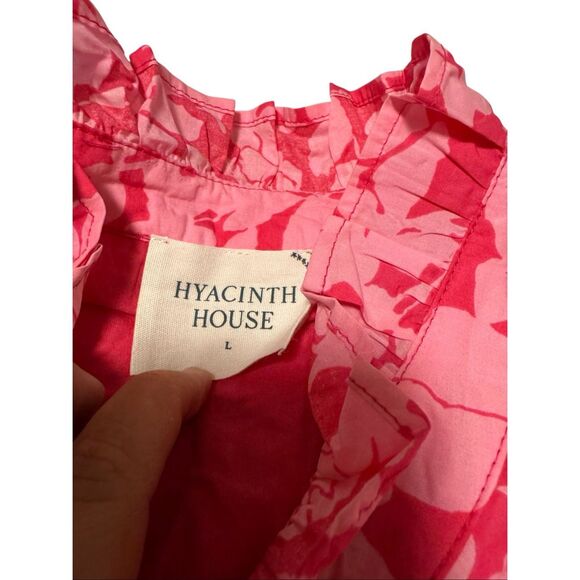 Hyacinth House size L Louisa pink floral maxi dress Tuckernuck - NWT - Picture 4 of 8